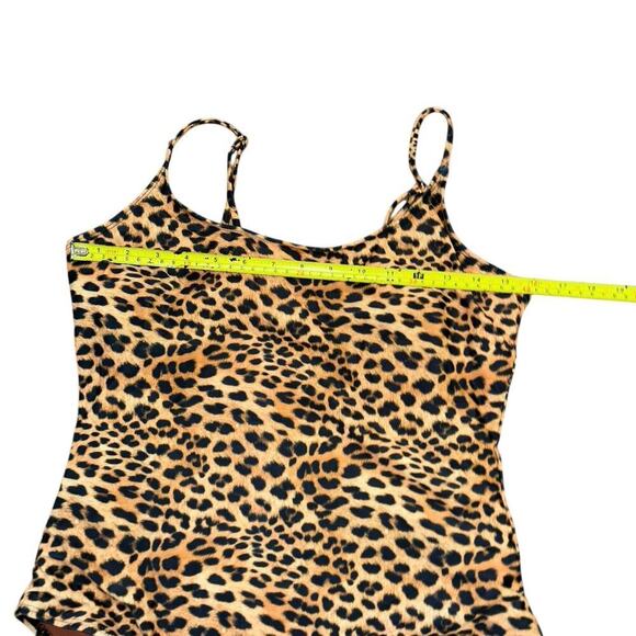 New Without Tags Animal Print One Piece Swimsuit Women’s XL Leopard Vacation - Picture 5 of 11